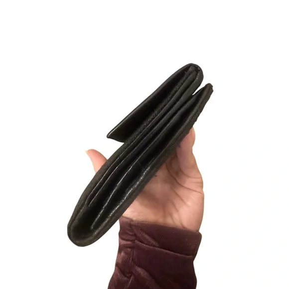 Bvlgari Black Canvas and Leather Long Wallet